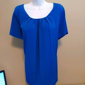 Worthington Women 3x Blue scoop neck top